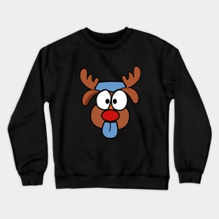 Christmas Reindeer - Dog in disguise Crewneck Sweatshirt